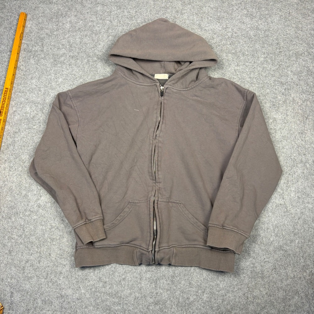 Fear of God Sixth Collection Full Zip Hoodie Grey Brown Boxy Fit Mens